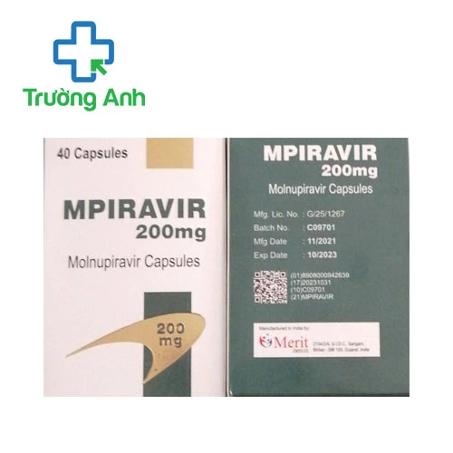 Mpiravir 200mg (Molnupiravir) Merit - Thuốc điều trị COVID 19 hiệu quả