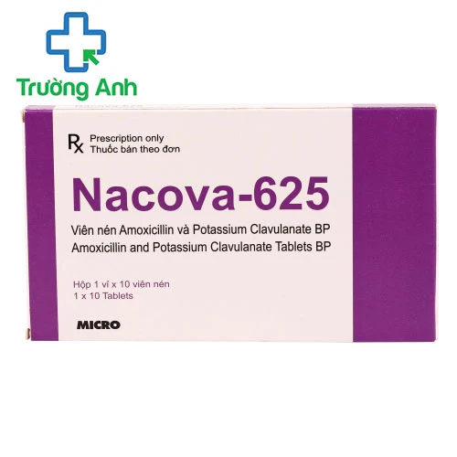 Nacova 625 - Thuốc điều trị nhiễm khuẩn hiệu quả của Ấn Độ