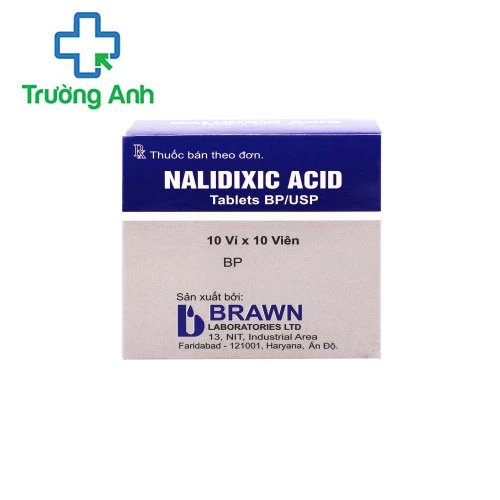 Nalidixic acid 500mg Brawn - Thuốc điều trị nhiễm khuẩn đường tiểu của Ấn Độ