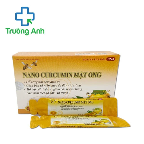 Nano Curcumin mật ong Rostex Pharma - Hỗ trợ bảo vệ niêm mạc dạ dày