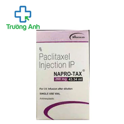 Napro-TAX 260mg/43,34ml Pharbaco - Thuốc điều trị ung thư hiệu quả