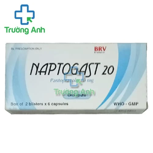 Naptogast 20 - Thuốc điều trị trào ngược dạ dày, thực quản hiệu quả của BV Pharma