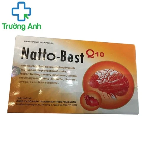 Natto Best Q10 - Giúp phòng và điều trị thiểu năng tuần hoàn não hiệu quả