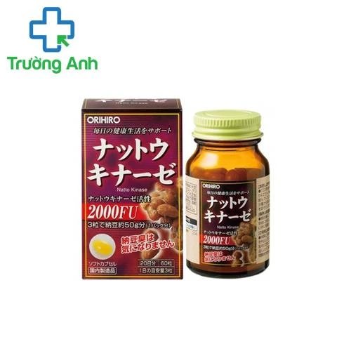 Nattokinase 2000FU Orihiro - Giúp làm tan cục máu đông hiệu quả của Nhật Bản