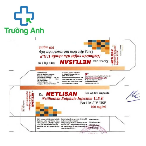 Netlisan - Thuốc điều trị nhiễm khuẩn hiệu quả của Ấn Độ