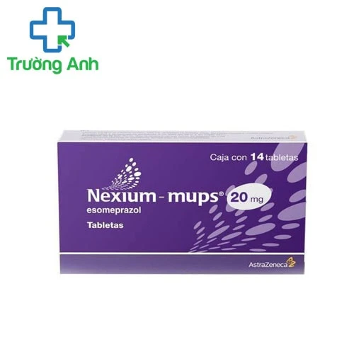 Nexium mups 20mg - Thuốc điều trị trào ngược dịch dạ dày, thực quản hiệu quả của AstraZeneca