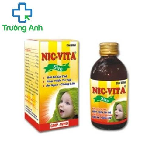 Nic-Vita 60ml - Giúp kích thích ăn uống ở trẻ em hiệu quả