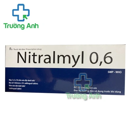 Nitralmyl 0,6 - Thuốc dự phòng cơn đau thắt ngực hiệu quả của Hataphar