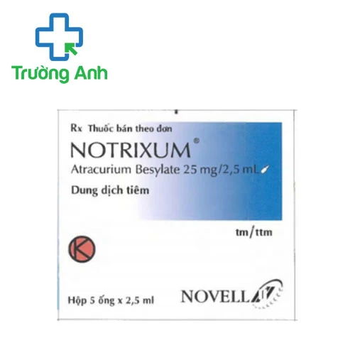 Notrixum 25mg/2,5ml - Thuốc hỗ trợ gây mê toàn thân hiệu quả