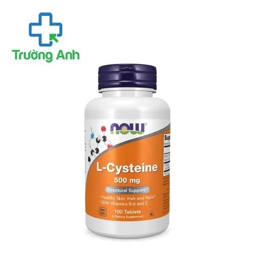 Now L-Cysteine 500mg - Viên uống bổ sung dưỡng chất cho da, tóc và móng