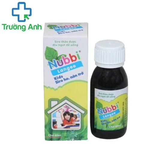 Nubbi langee Kids 60ml - Giúp giảm đau họng, long đờm hiệu quả