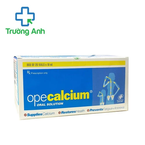 Opecalcium Oral Solution 10ml OPV - Dự phòng và điều trị thiếu vitamin, Calci hiệu quả