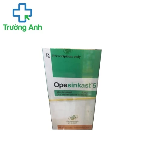Opesinkast 5mg - Thuốc dự phòng và điều trị hen phế quản hiệu quả của OPV