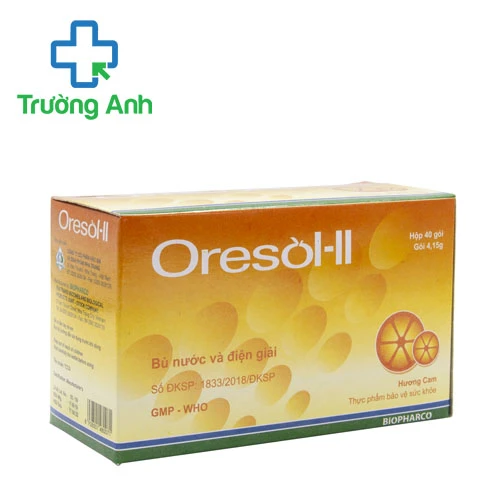 Oresol-II 4,15g Biopharco - Bù nước và điện giải hiệu quả cho cơ thể