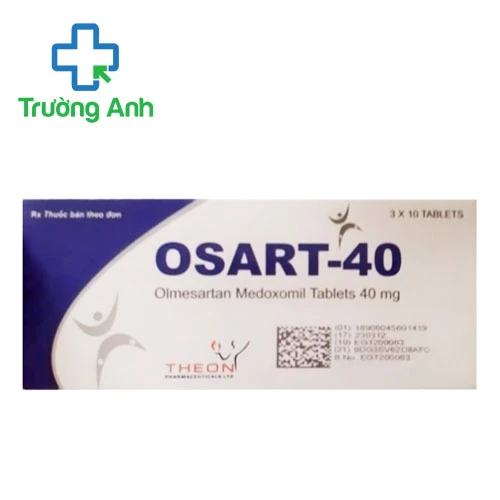 Osart-40 Theon - Thuốc điều trị tăng huyết áp hiệu quả