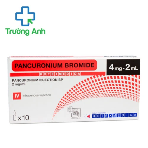 Pancuronium Injection BP 4mg Rotexmedica - Thuốc gây giãn cơ trong phẫu thuật
