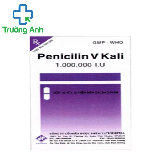 Penicilin V Kali 1.000.000I.U Vidipha - Thuốc điều trị nhiễm khuẩn hiệu quả