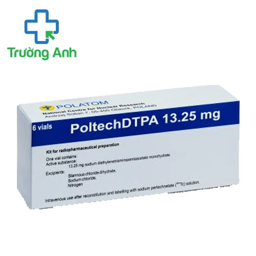 PoltechDTPA 13,25mg - Thuốc dùng để chụp xạ hình thận hiệu quả