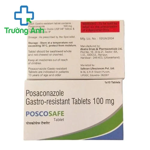 Poscosafe 100mg - Thuốc điều trị nhiễm nấm hiệu quả của Ấn Độ