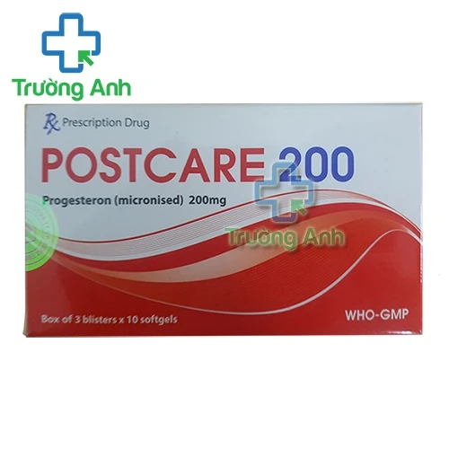 Postcare 200 - Thuốc điều trị các rối loạn do thiếu hụt progesteron của Mediplantex
