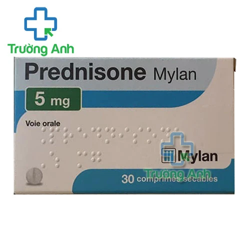 Prednisone Mylan 5mg - Giúp chống viêm, dị ứng hiệu quả