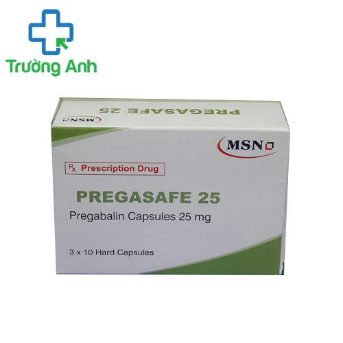 Pregasafe 25 - Thuốc điều trị đau thần kinh hiệu quả