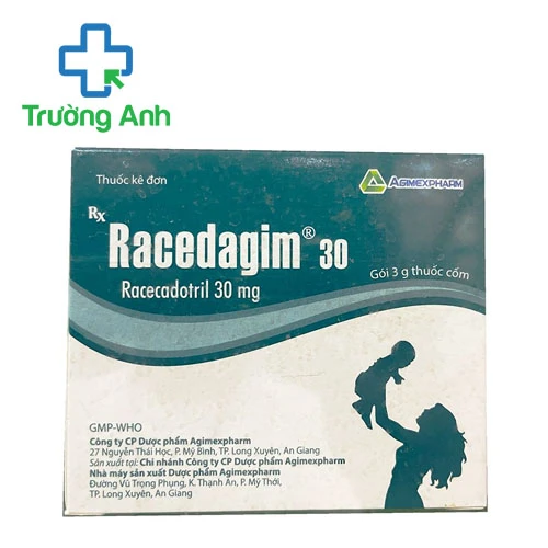 Racedagim 30 - Hỗ trợ điều trị tiêu chảy cấp ở trẻ em của Agimexpharm