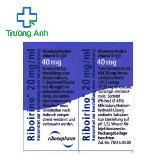 Riboirino 40mg/2ml - Thuốc điều trị ung thư đại trực tràng hiệu quả