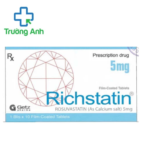 Richstatin 5mg Getz Pharma - Thuốc điều trị giảm Cholesterol hiệu quả