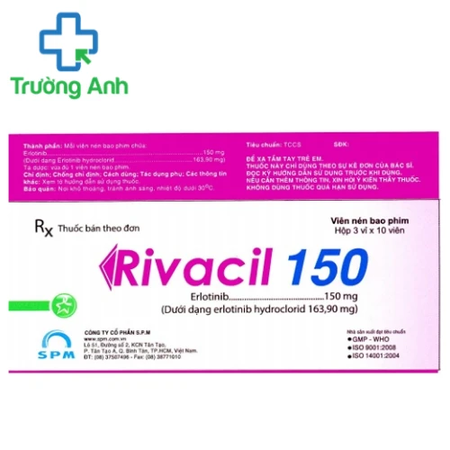 Rivacil 150 SPM - Thuốc điều trị ung thư phổi hiệu quả