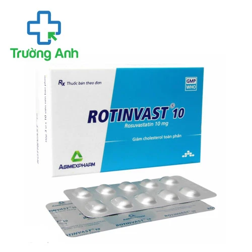 Rotinvast 10 - Thuốc điều trị tăng cholesterol máu hiệu quả của Agimexpharm