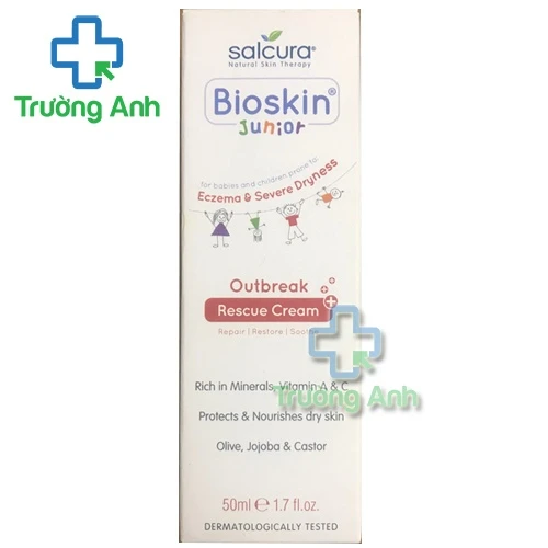 Bioskin Junior Outbreak Rescue Cream 50ml Salcura - Kem dưỡng da cho bé