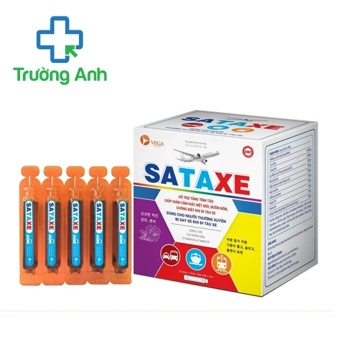 Sataxe Vega (ống 10ml) - Hỗ trợ chống say tàu xe hiệu quả của Hàn Quốc