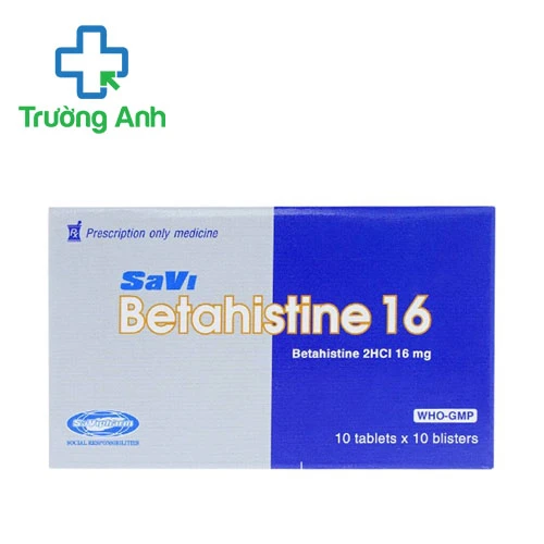 SaVi Betahistine 16 - Thuốc điều trị hội chứng Ménière hiệu quả