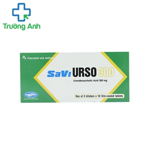 Savi Urso 300 - Thuốc điều trị sỏi mật, viêm đường túi mật của Savipharm