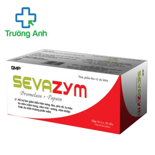 Sevazym - Hỗ trợ giảm sưng, viêm phù nề hiệu quả