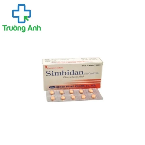Simbidan 20mg - Thuốc điều trị tăng cholesterol trong máu hiệu quả
