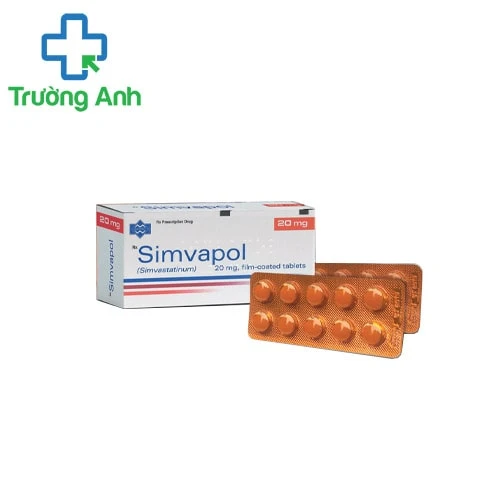 Simvapol 20mg - Thuốc điều trị tăng cholesterol trong máu hiệu quả