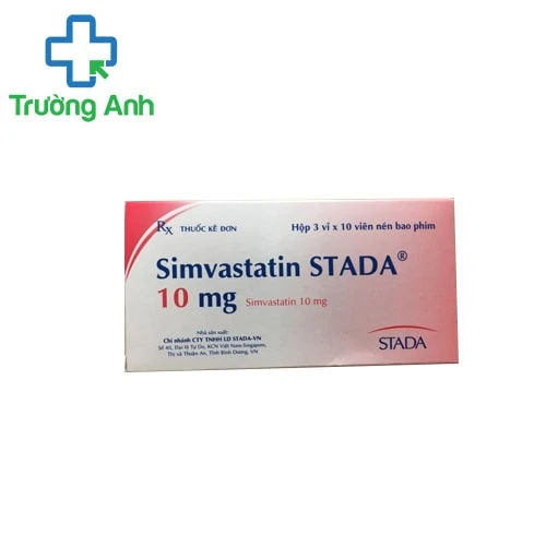 Simvastatin Stada 10mg - Thuốc điều trị tăng cholesterol trong máu nguyên phát hiệu quả