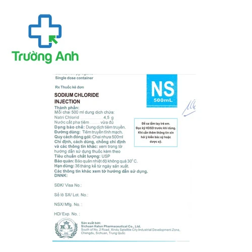Dung dịch tiêm truyền Sodium Chloride Injection 4,5g Sichuan 