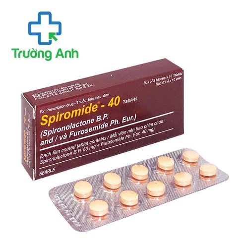 Spiromide-40 Searle - Thuốc điều trị tình trạng phù hiệu quả