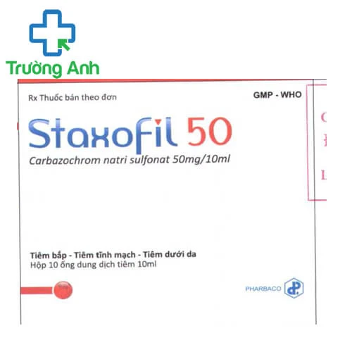 Staxofil 50 - Thuốc cầm máu hiệu quả của Pharbaco