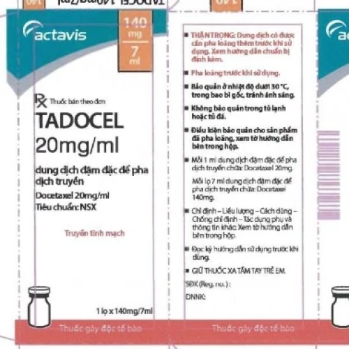 Tadocel 140mg/7ml - Thuốc điều trị ung thư hiệu quả của Actavis