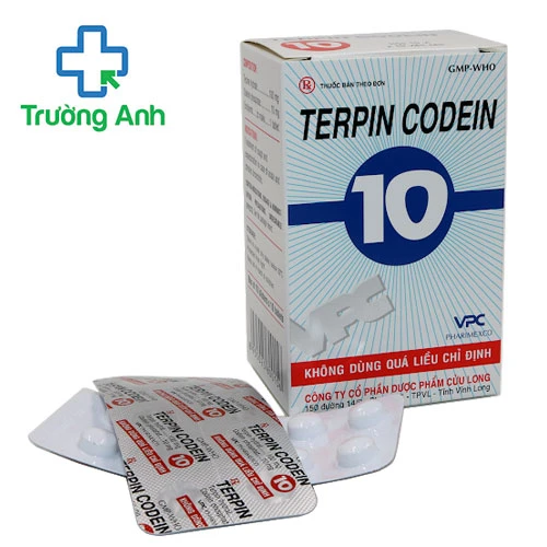 Terpin Codein 10 VPC - Giúp trị ho, long đờm hiệu quả