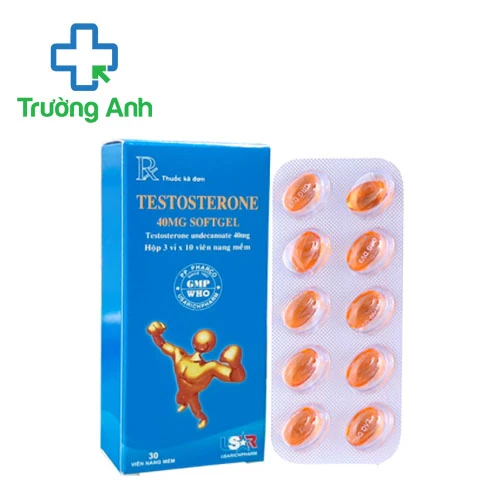 Testosterone 40mg Softgel Usarichpharm - Thuốc bổ sung testosterone ở nam giới