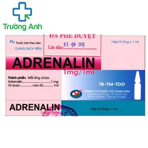  Adrenalin Thephaco - Thuốc hồi sức tim phổi hiệu quả