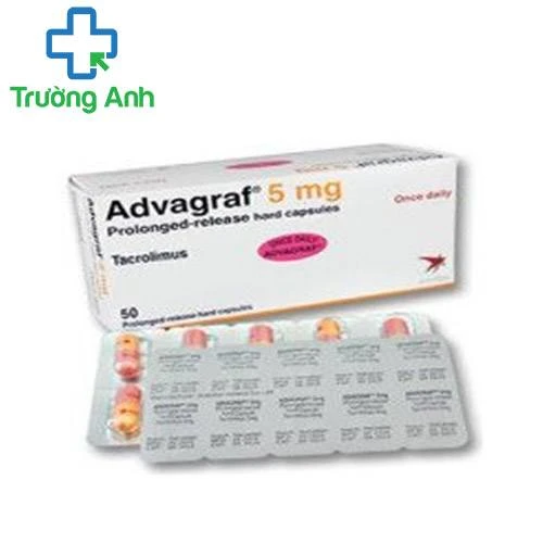 Advagraf 5 mg - Thuốc dự phòng thải ghép gan, thận ở người nhận trưởng thành.