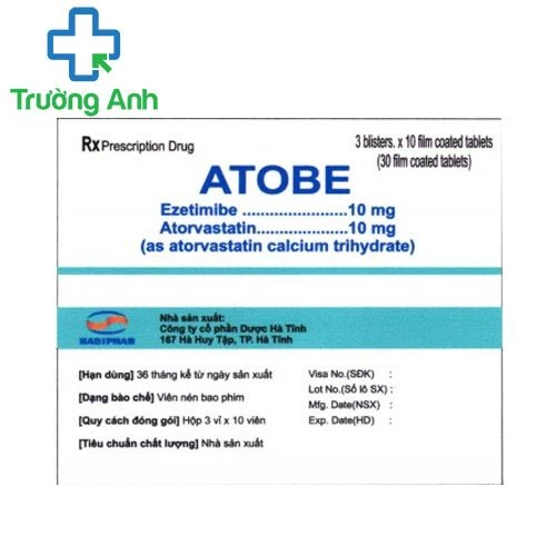 Atobe - Thuốc làm giảm cholesterol máu hiệu quả của Hadiphar