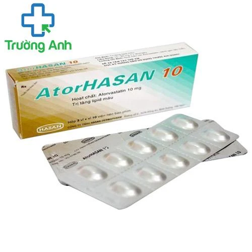 Atorhasan 10 - Thuốc làm giảm cholesterol máu hiệu quả của Hasan