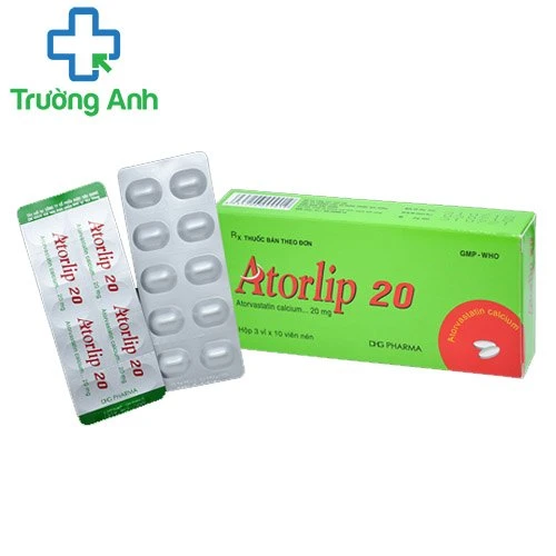 Atorlip 20 - Thuốc làm giảm cholesterol máu hiệu quả của DHG